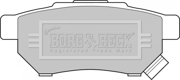 BORG & BECK Комплект тормозных колодок, дисковый тормоз BBP1526